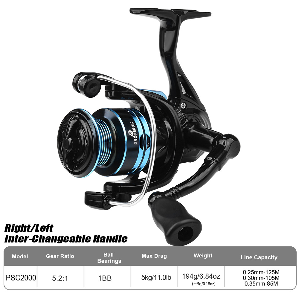 Ice Fishing Reel - Metal Spinning Reel 2000 Series Ultra