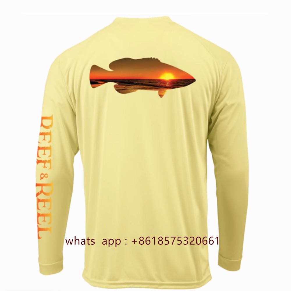 Fly Reel - Reef&Reel Men's Fishing Shirts Summer Quick