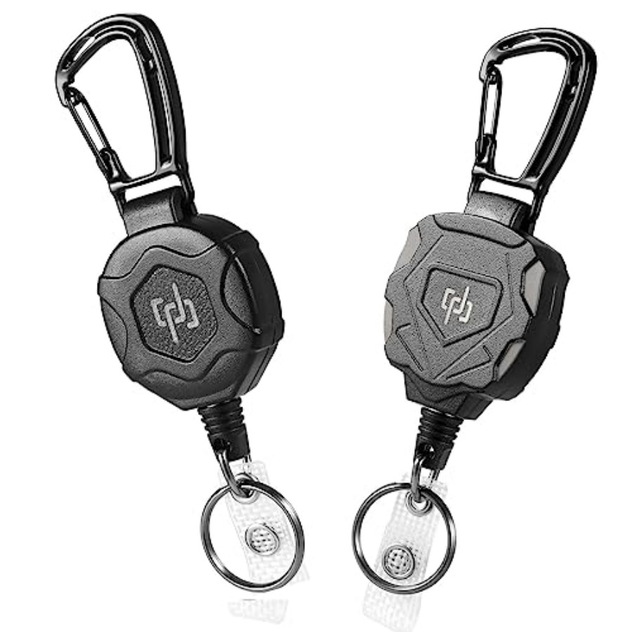 Conventional Reel - 2 Pack Retractable Keychain Heavy Duty