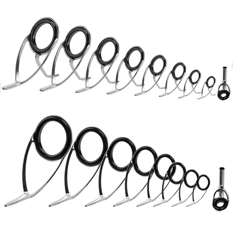 Reel Repair Kit - 9Pcs Fishing Rod Guides Ring Repair