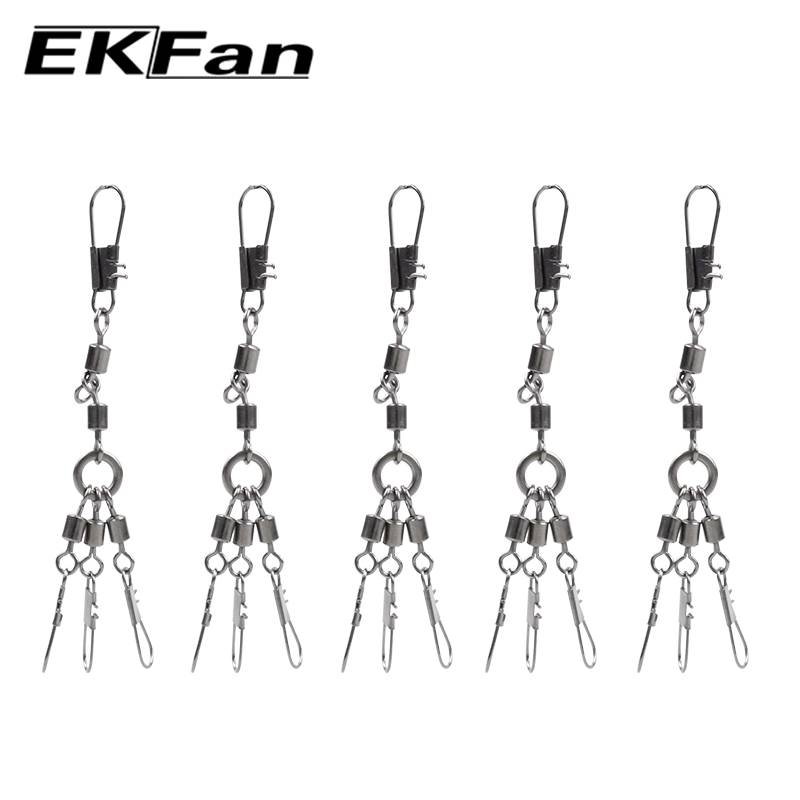 Conventional Reel - EKFan 5pcs Eight-shaped Ring Connector 360°