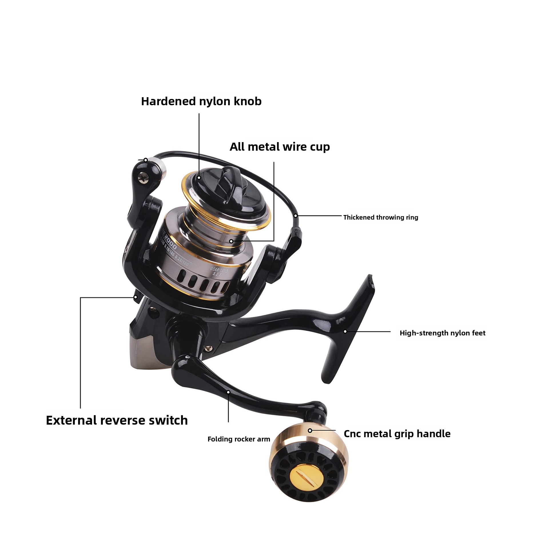 Full Metal Spinning Fishing Re - огляд і ціна Ice Fishing Reel