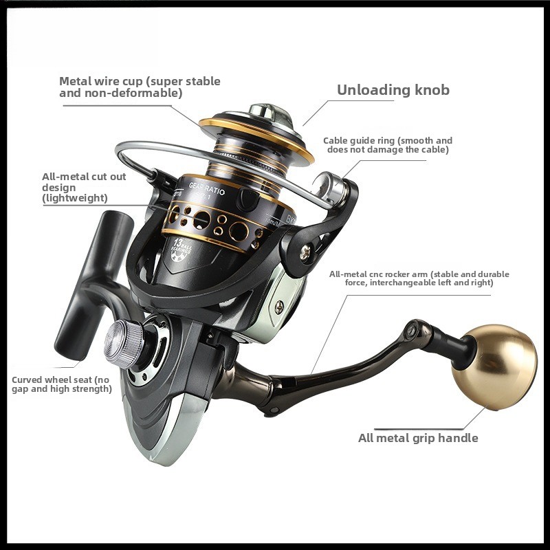 Powerful Drag Metal Spinning R - огляд і ціна Reel Drag Knob