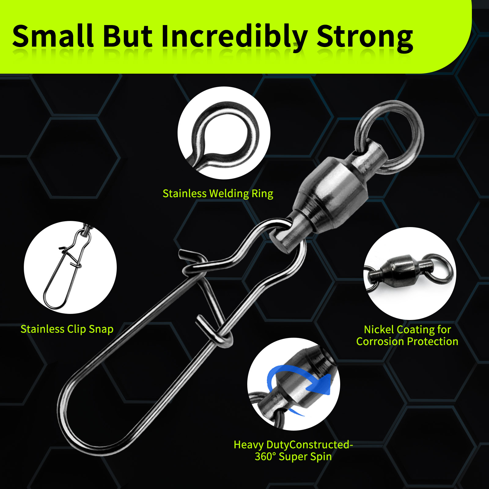 9KM 10PCS Ball Bearing Swivel  - огляд і ціна Baitcasting Reel