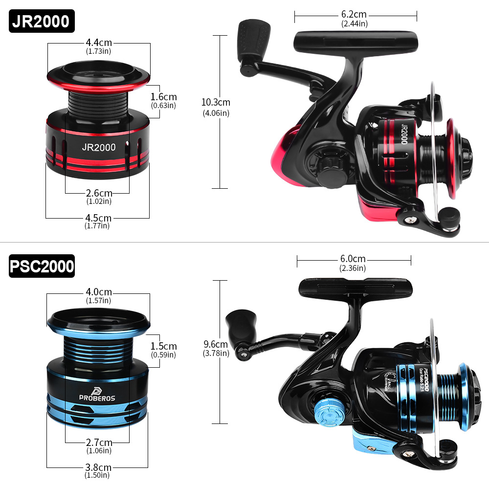 Metal Spinning Reel 2000 Serie - огляд і ціна Ice Fishing Reel