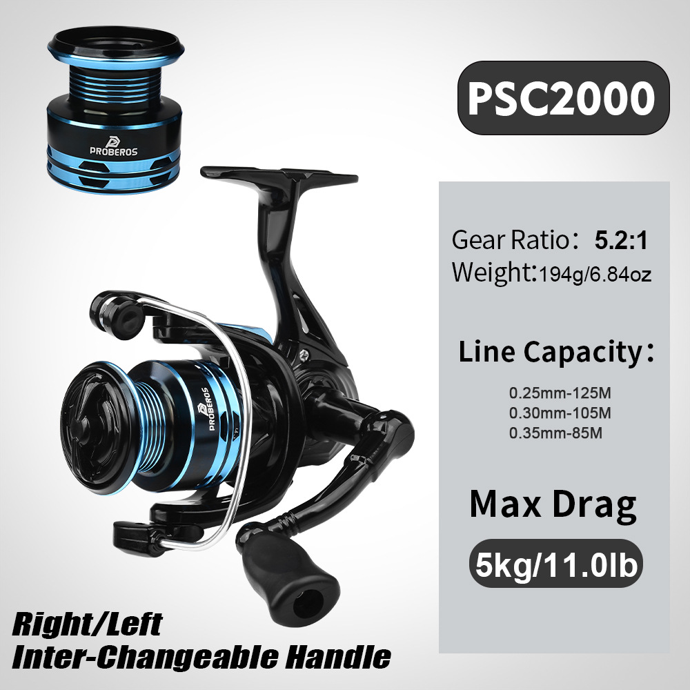 Metal Spinning Reel 2000 Serie - огляд і ціна Ice Fishing Reel