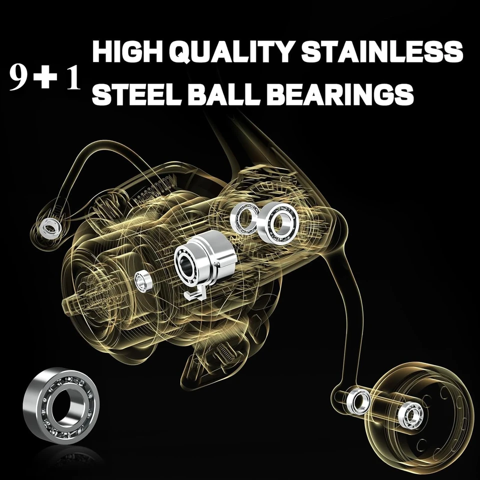 Spinning Reel, 9+1 BB Incredib - огляд і ціна Spinning Reel