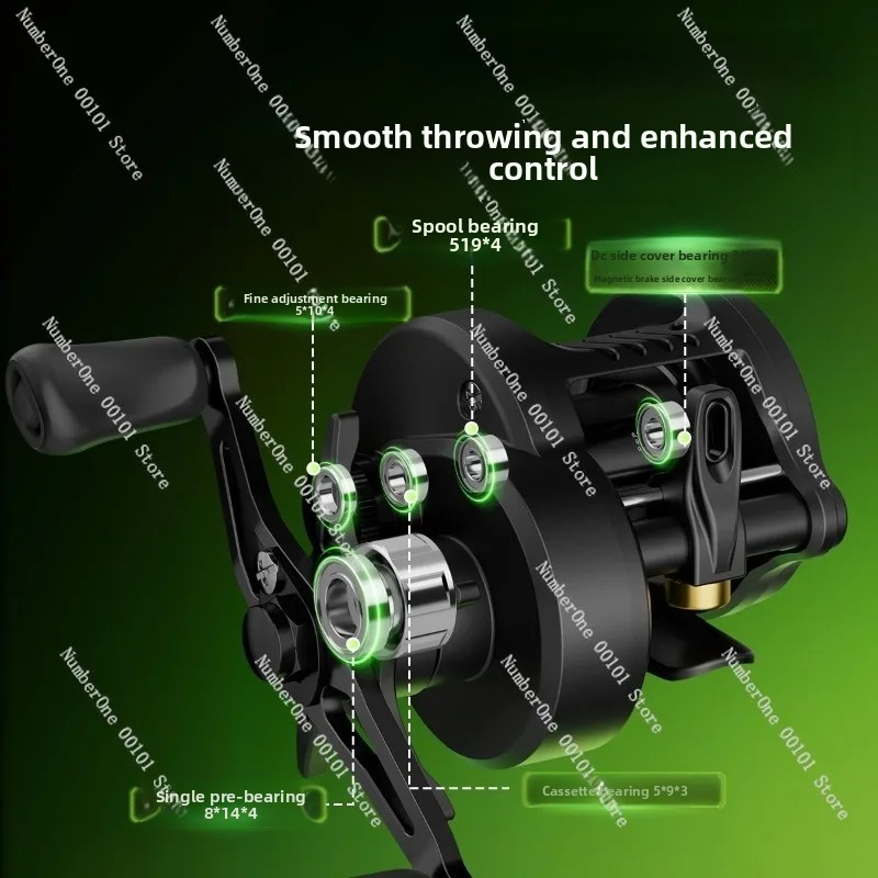 Electronic Magnetic Brake Fish - огляд і ціна Baitcasting Reel