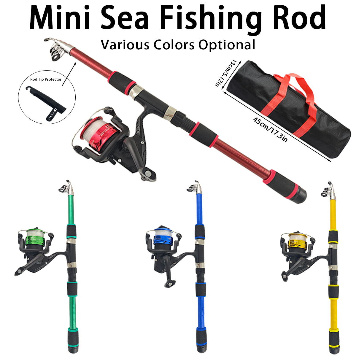Mini Telescopic Sea Fishing Ro - огляд і ціна Reel Bag