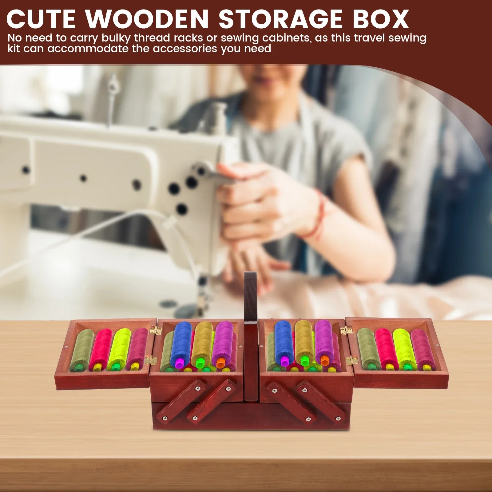 Expandable Sewing Thread Box W - огляд і ціна Reel Handle