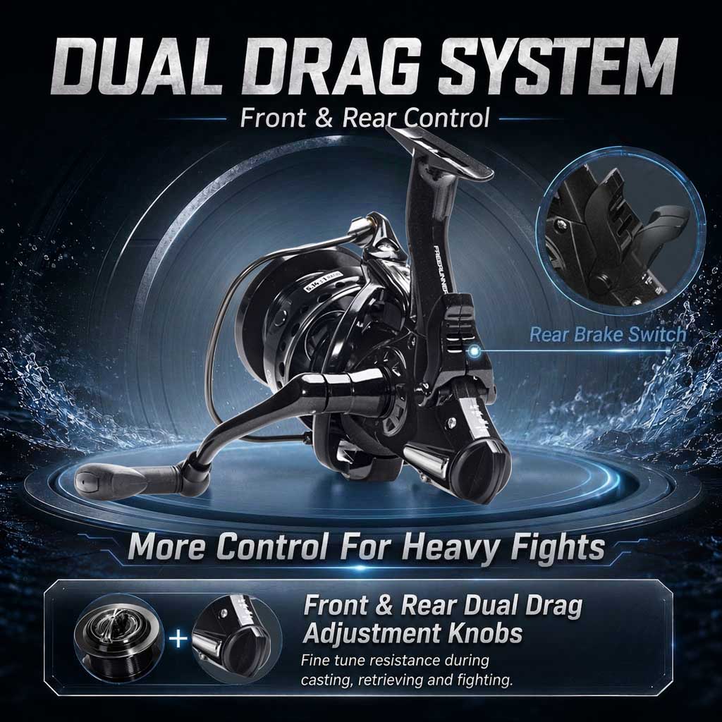 SAMOLLA Dual Brake Spinning Re - огляд і ціна Reel Drag Knob