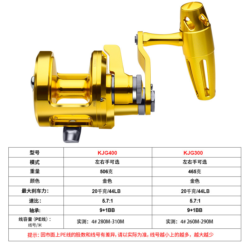 KJG400 Full Metal Conventional - огляд і ціна Trolling Reel